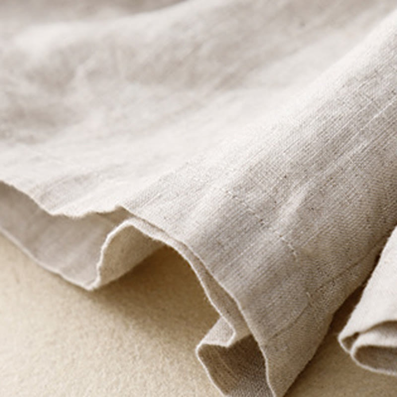 Pantalones cortos de algodón lisos con botones y bolsillos para mujer, estilo casual de verano, con Buddha Stones - image 8