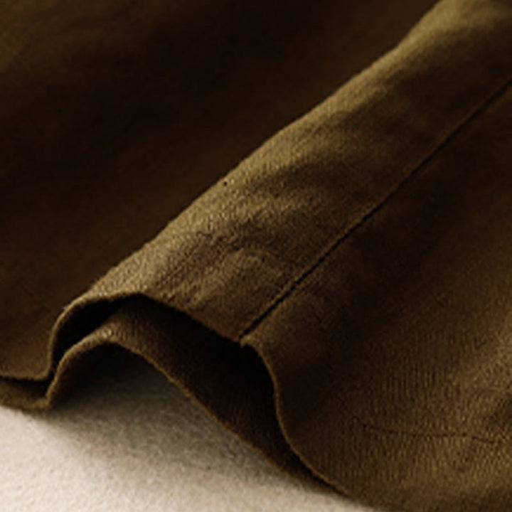 Pantalones cortos de algodón lisos con botones y bolsillos para mujer, estilo casual de verano, con Buddha Stones - image 18