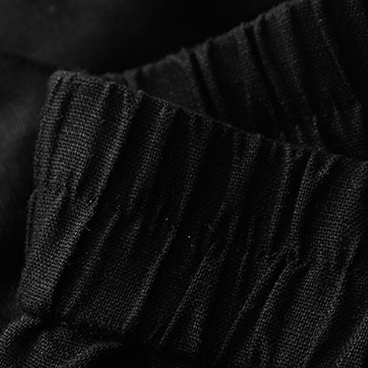 Pantalones cortos de algodón lisos con botones y bolsillos para mujer, estilo casual de verano, con Buddha Stones - image 22