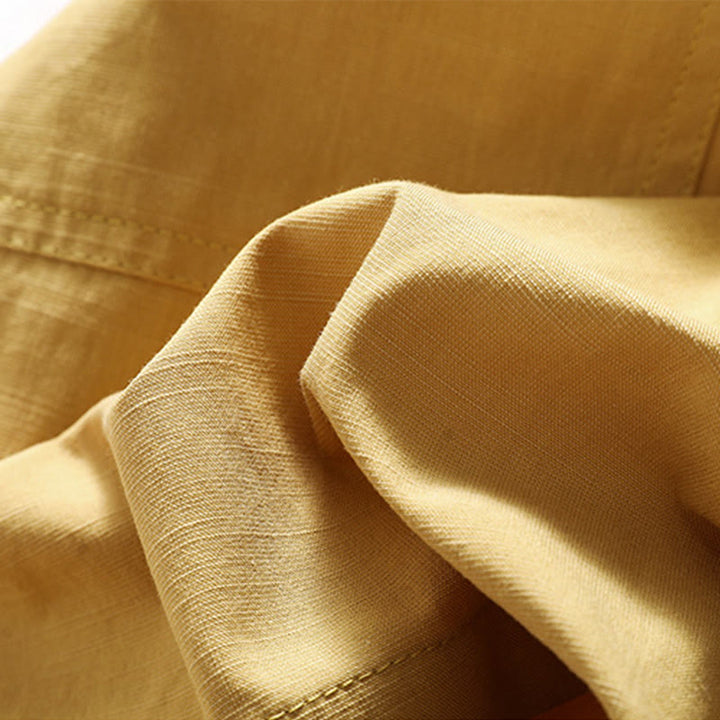Pantalones cortos de poliéster con cintura elástica y bolsillos para mujer, informales, de verano, con Buddha Stones