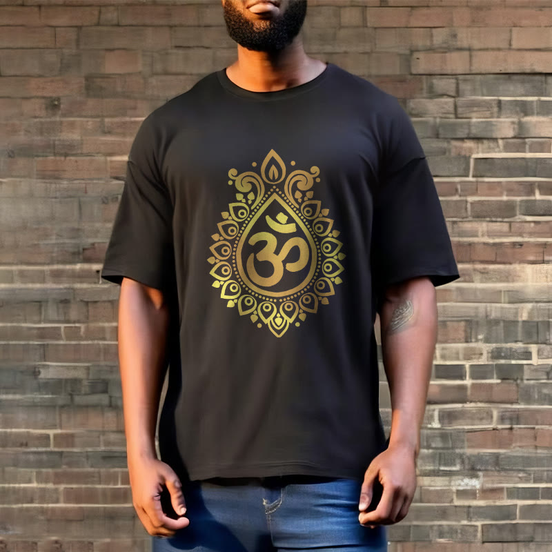 Camiseta con diseño OM de gotas de agua y Buddha Stones - image 2