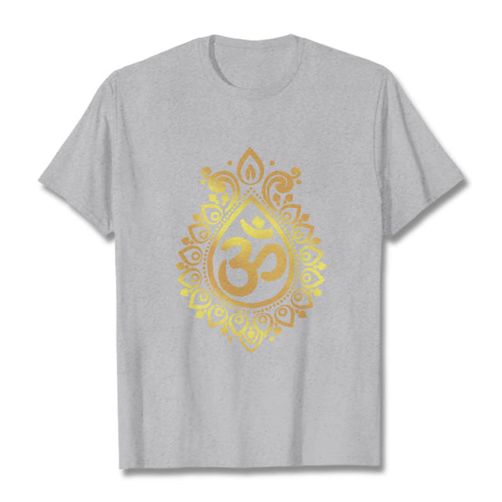 Camiseta con diseño OM de gotas de agua y Buddha Stones - Gris claro - 2XL - image 19