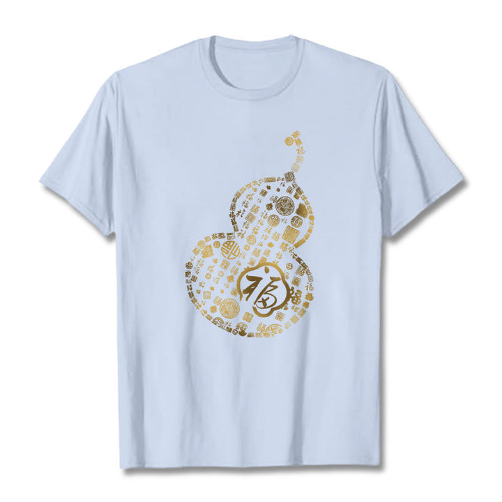 Camiseta con diseño de personaje de calabaza y Buddha Stones - Cian claro - 2XL - image 18