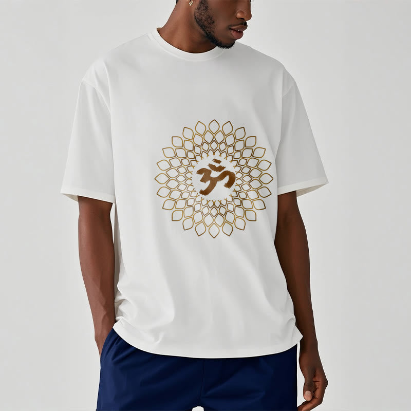 Camiseta con diseño OM de rombos y Buddha Stones - image 1