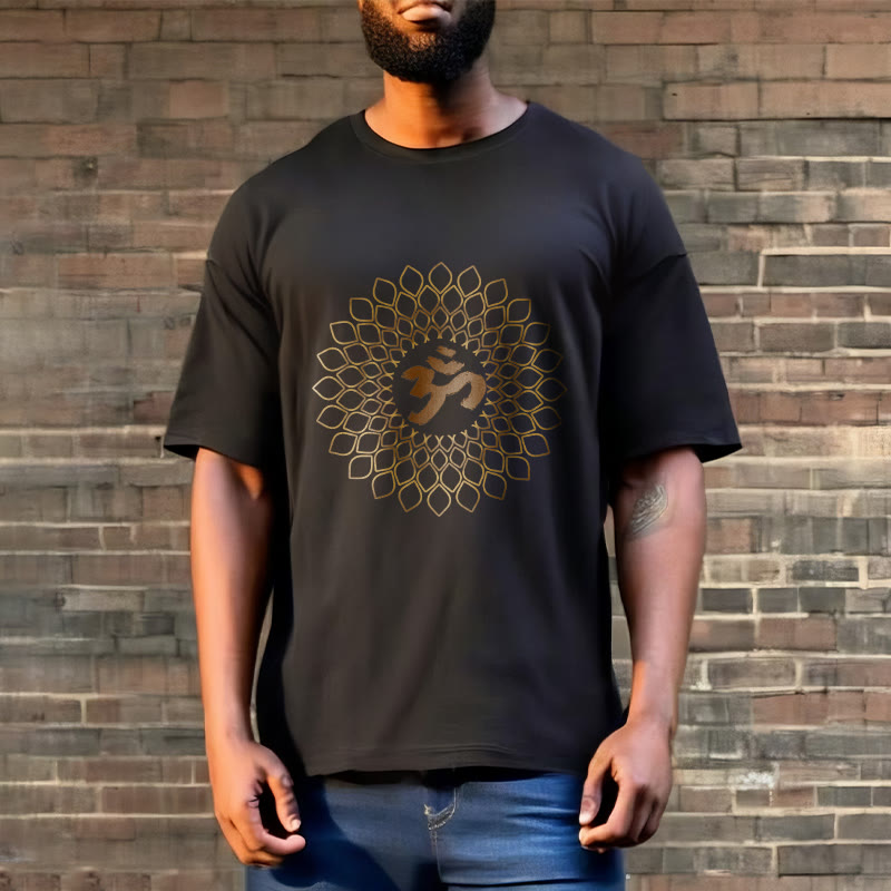 Camiseta con diseño OM de rombos y Buddha Stones - image 6