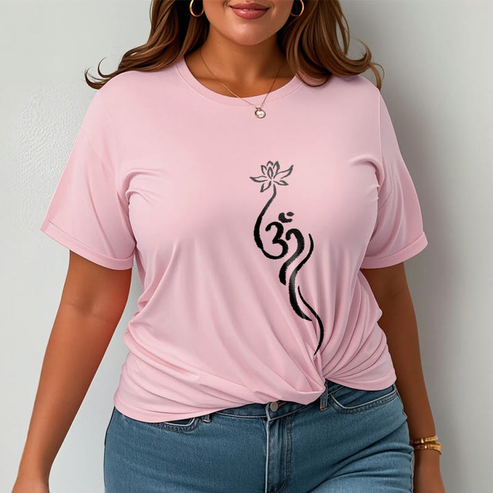Camiseta con diseño Om de flor de loto y Buddha Stones - image 13