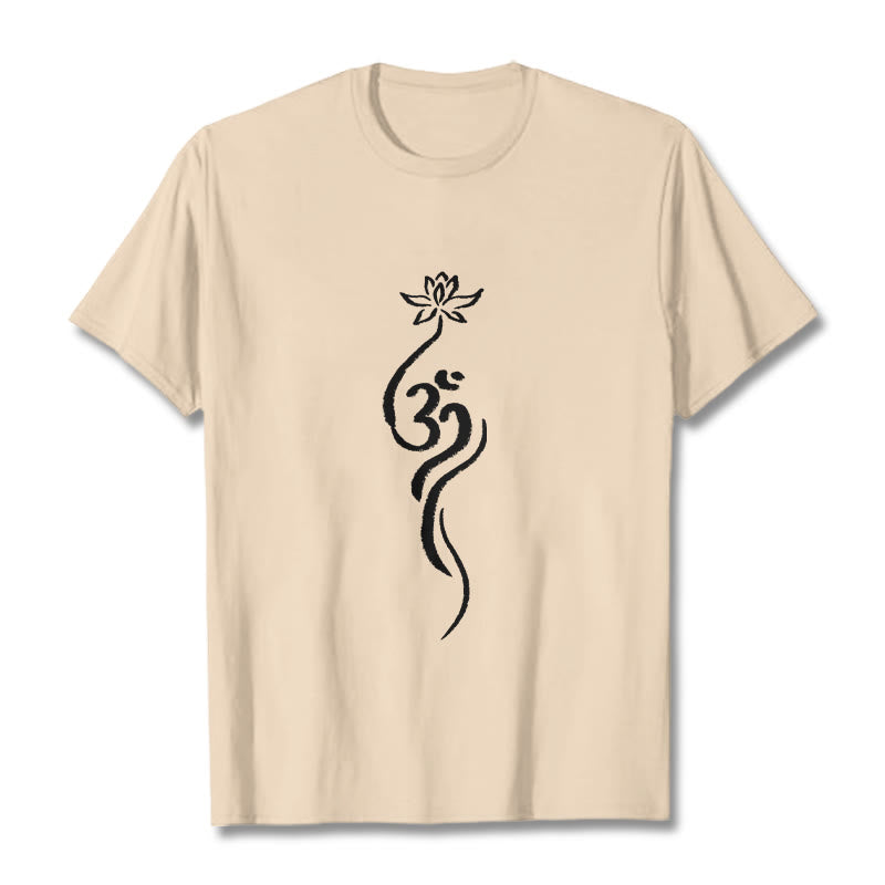 Camiseta con diseño Om de flor de loto y Buddha Stones - Sopa de mariscos - 2XL - image 10