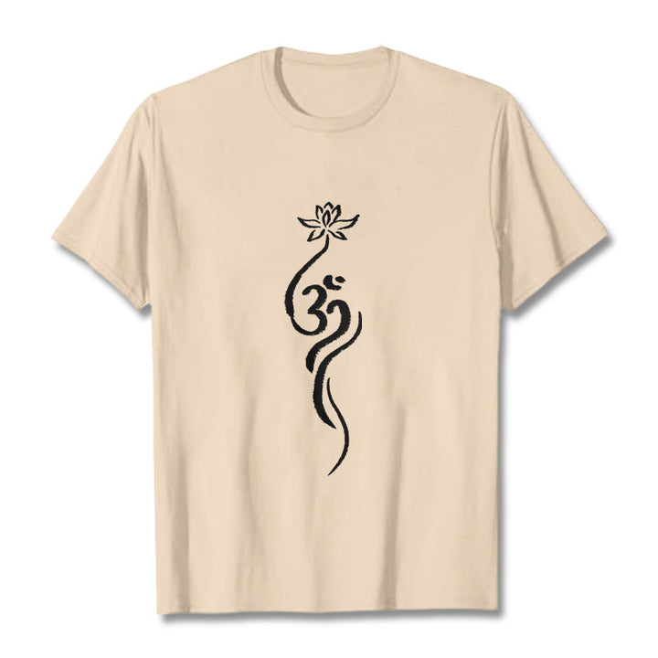 Camiseta con diseño Om de flor de loto y Buddha Stones - Sopa de mariscos - 2XL - image 10