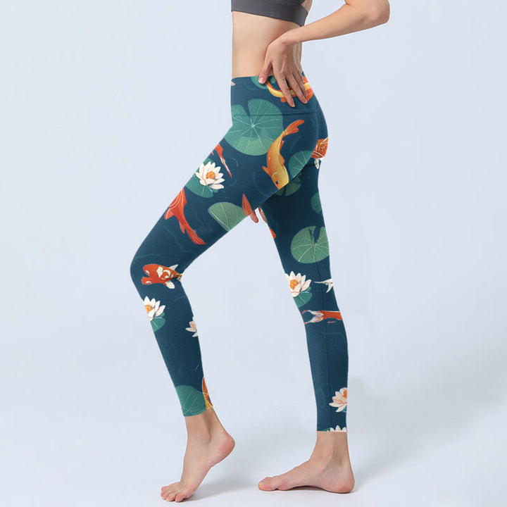 Leggings de yoga para mujer con estampado de Buddha Stones - image 3