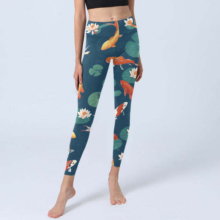 Leggings de yoga para mujer con estampado de Buddha Stones - image 5