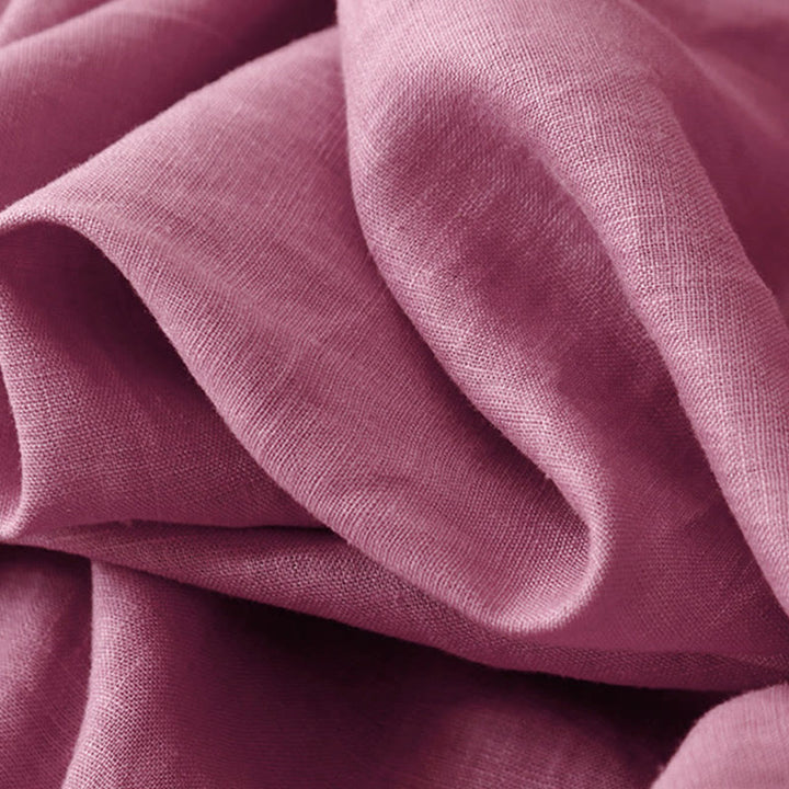 Pantalones tobilleros de algodón con bolsillos para mujer, de Buddha Stones Summer Commute, en color puro - image 4