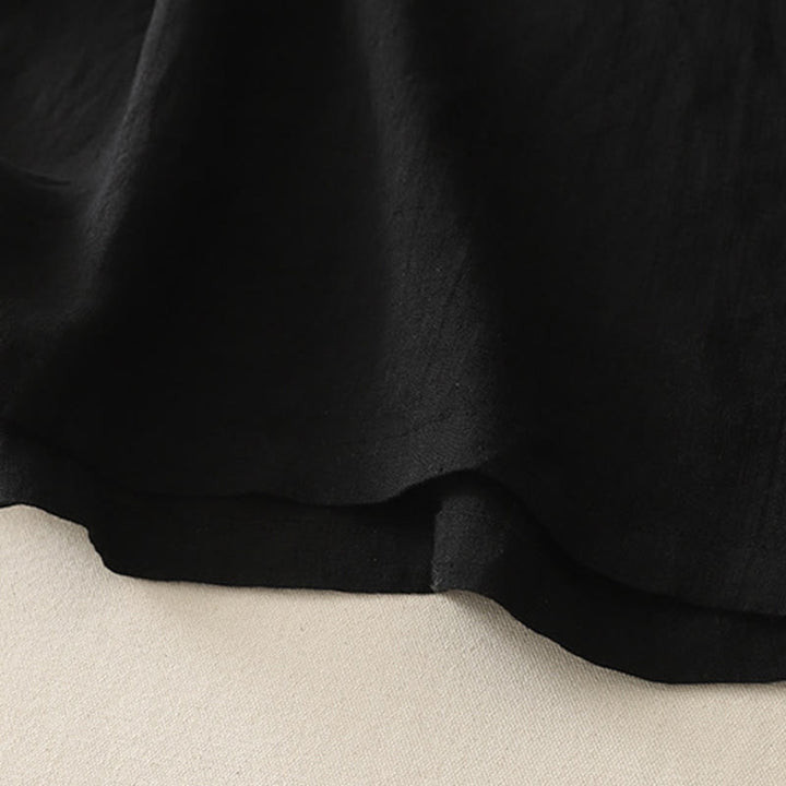 Camisa de poliéster de manga corta para mujer con diseño de Buddha Stones, cuello redondo y diseño de hilo liso - image 11