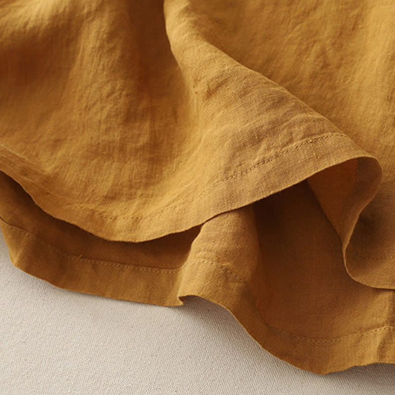 Camisa de poliéster de manga corta para mujer con diseño de Buddha Stones, cuello redondo y diseño de hilo liso - image 15