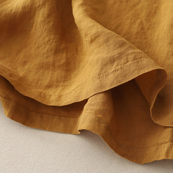 Camisa de poliéster de manga corta para mujer con diseño de Buddha Stones, cuello redondo y diseño de hilo liso - image 15