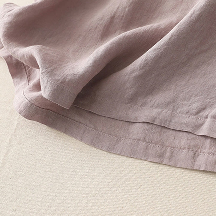 Camisa de poliéster de manga corta para mujer con diseño de Buddha Stones, cuello redondo y diseño de hilo liso - image 23