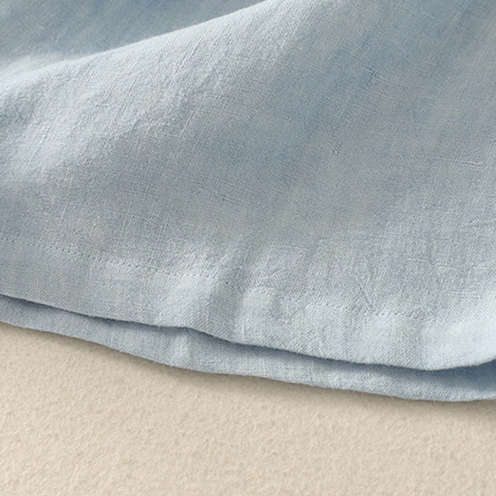 Buddha Stones Camiseta informal de verano de algodón con cuello redondo y manga corta para mujer - image 3