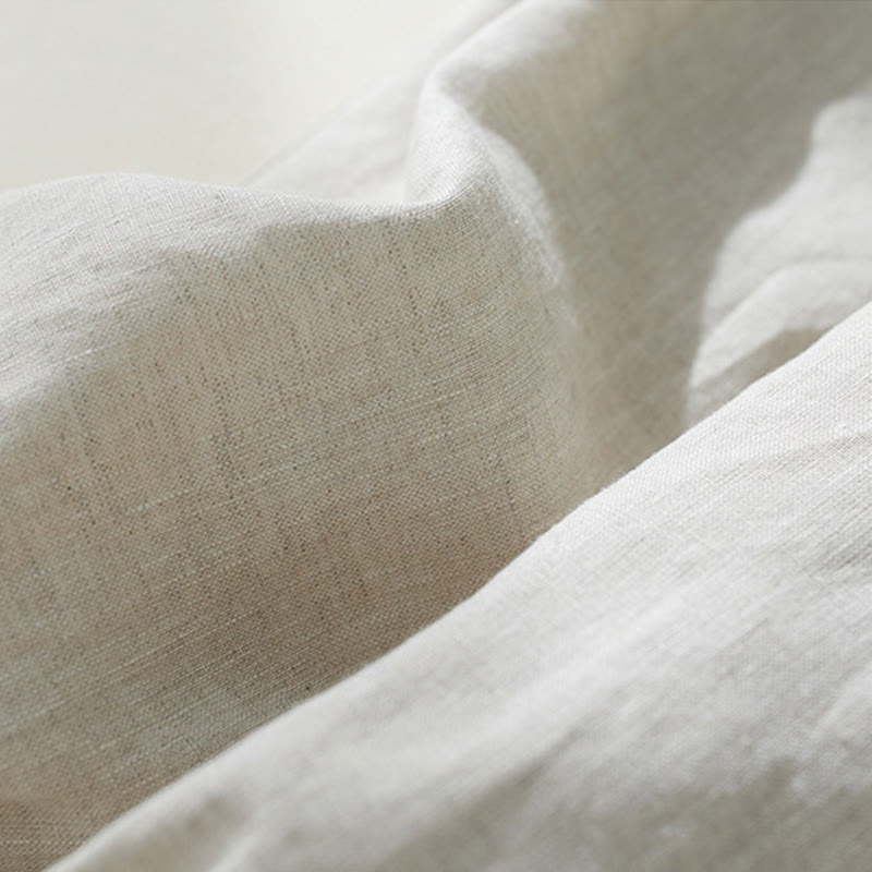 Pantalones harén de lino y algodón con cintura alta para mujer, de Buddha Stones Commute, con bolsillos - image 13