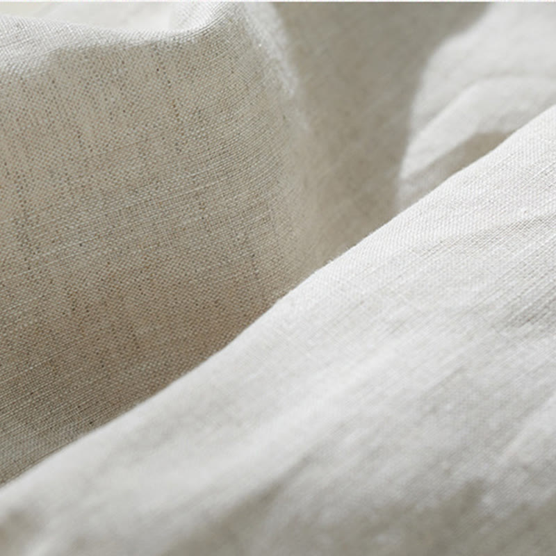 Pantalones harén de lino y algodón con cintura alta para mujer, de Buddha Stones Commute, con bolsillos - image 11