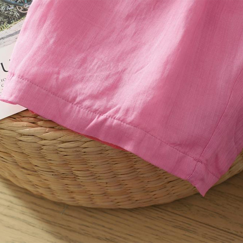 Pantalones tipo harem para mujer, de diseño sencillo y color puro, hasta el tobillo, con bolsillos, de Buddha Stones Commute. - image 19