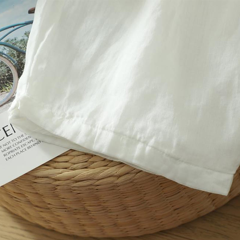 Pantalones tipo harem para mujer, de diseño sencillo y color puro, hasta el tobillo, con bolsillos, de Buddha Stones Commute. - image 13