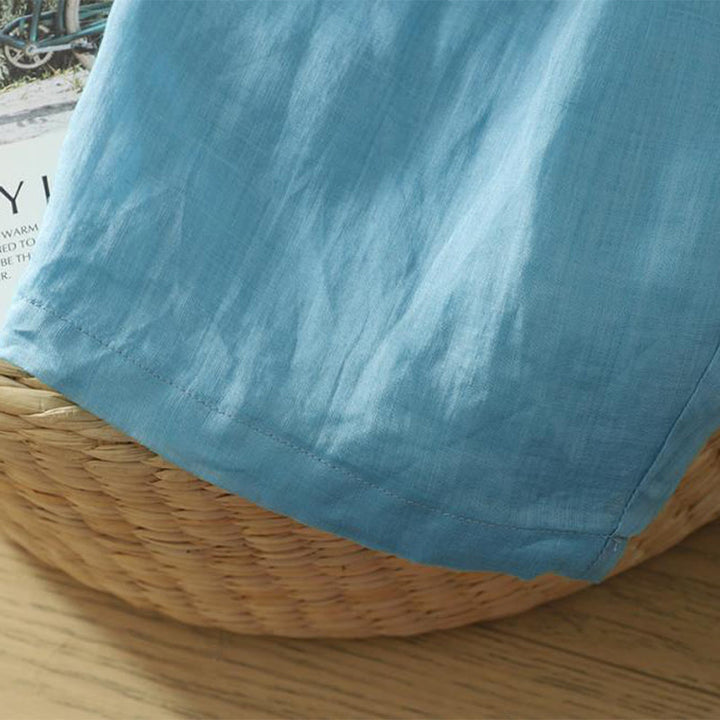 Pantalones tipo harem para mujer, de diseño sencillo y color puro, hasta el tobillo, con bolsillos, de Buddha Stones Commute. - image 24