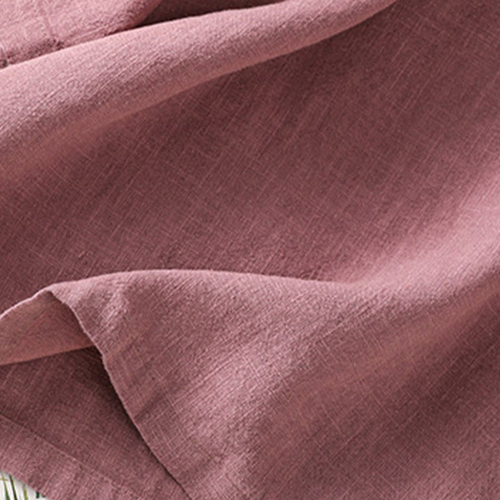 Buddha Stones Camiseta informal de verano de algodón de manga corta con cuello redondo para mujer - image 4