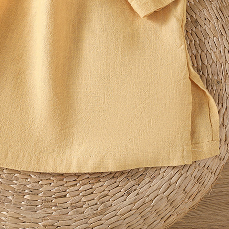 Buddha Stones Camiseta informal de verano de algodón de manga corta con cuello redondo para mujer - image 13