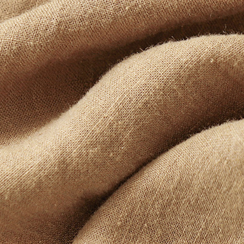 Camiseta informal de algodón de manga corta con cuello redondo y bordado de Buddha Stones para mujer, de verano - image 9