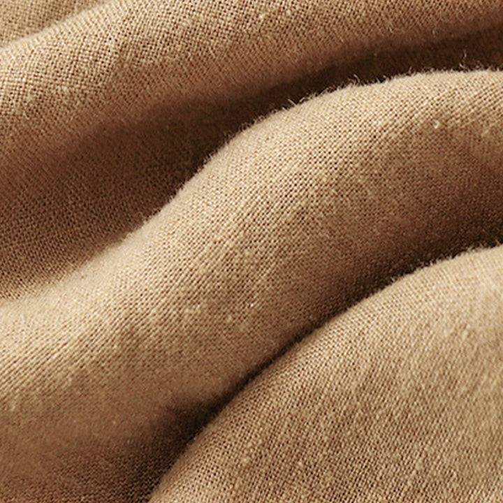 Camiseta informal de algodón de manga corta con cuello redondo y bordado de Buddha Stones para mujer, de verano - image 9