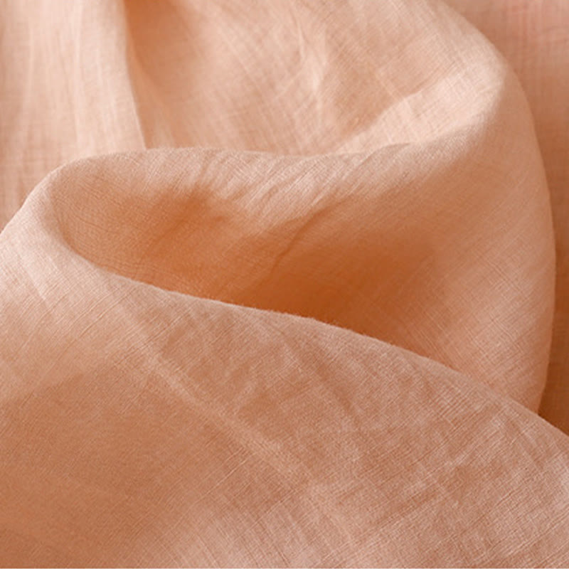 Camisa de algodón y lino con mangas tres cuartos para mujer, diseño bordado con piedras de Buddha Stones y rosas - image 4