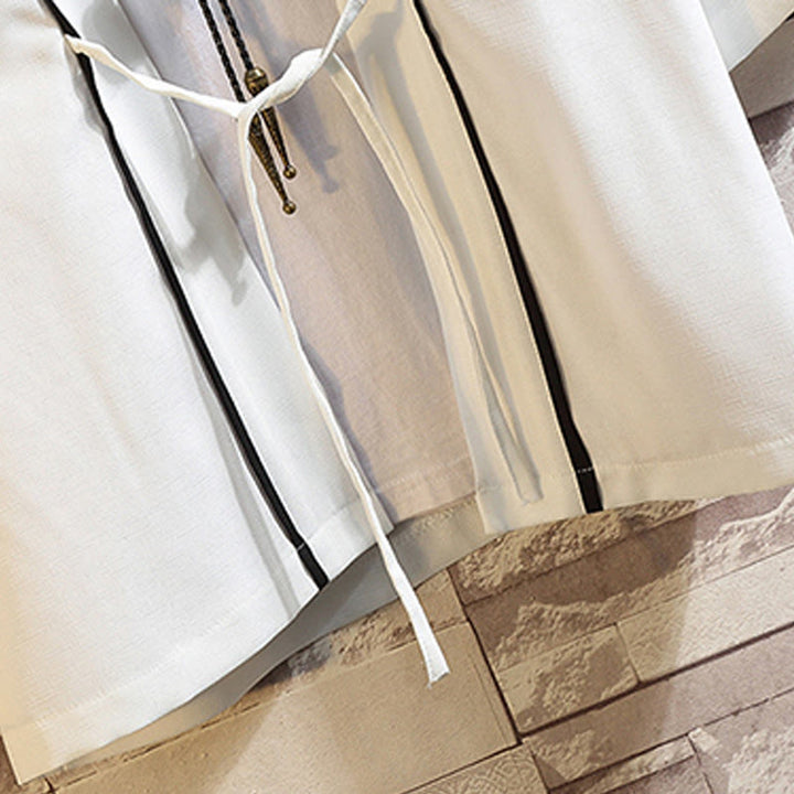 Chaqueta tipo kimono para hombre con bordado de Buddha Stones, dragón, fénix, nubes auspiciosas, olas, hojas y grullas. - image 29