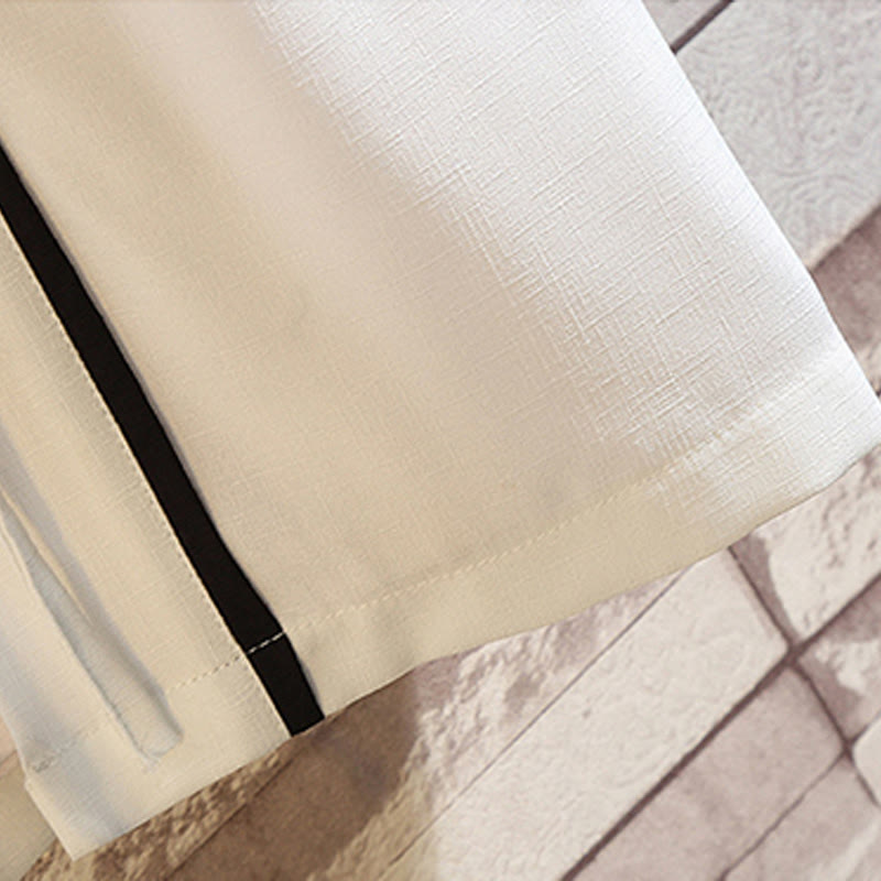 Chaqueta tipo kimono para hombre con bordado de Buddha Stones, dragón, fénix, nubes auspiciosas, olas, hojas y grullas. - image 30