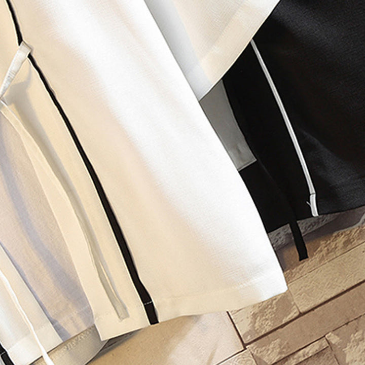 Chaqueta tipo kimono para hombre con bordado de Buddha Stones, dragón, fénix, nubes auspiciosas, olas, hojas y grullas. - image 35