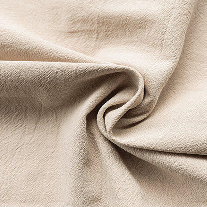 Camisa de algodón de manga corta para hombre, diseño de botones de rana, estilo Tang de verano con Buddha Stones - image 1