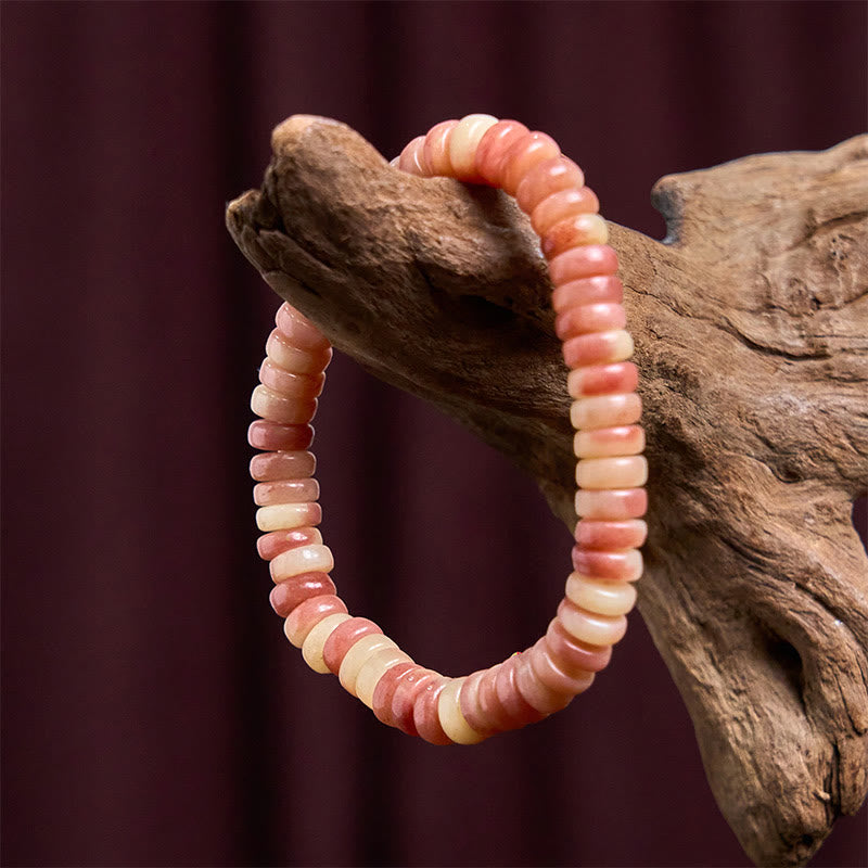 Pulsera de cuentas de sangre morada de hueso de camello tibetano natural de Buddha Stones que aleja los malos espíritus