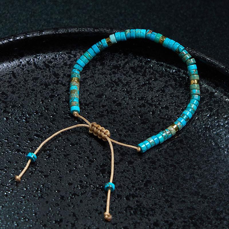 Pulsera de cuentas espaciadoras de la felicidad de la piedra del emperador de Buddha Stones