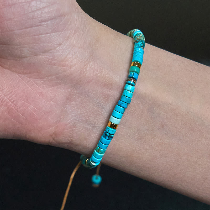 Pulsera de cuentas espaciadoras de la felicidad de la piedra del emperador de Buddha Stones