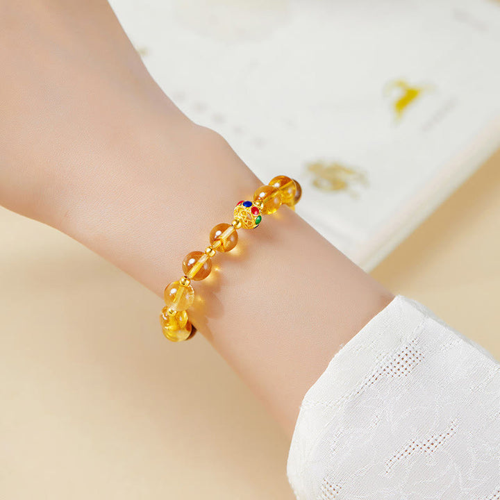 Pulsera de protección con Buddha Stones en plata de ley 925 con carácter Fu, citrino y ojo de tigre - image 10