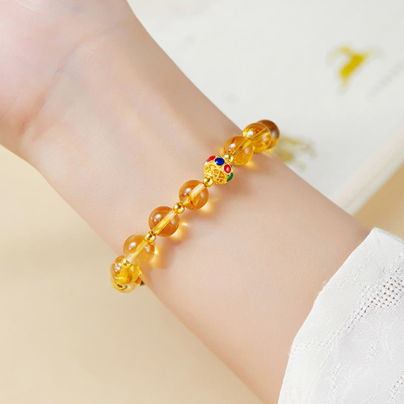 Pulsera de protección con Buddha Stones en plata de ley 925 con carácter Fu, citrino y ojo de tigre - image 9