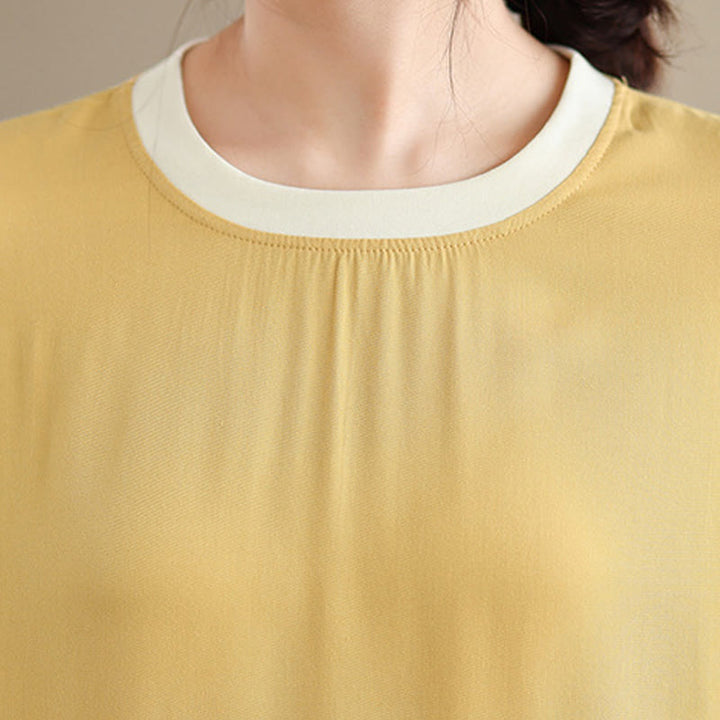 Vestido midi de algodón sin mangas con diseño de aberturas y bolsillos en color puro con Buddha Stones - image 31