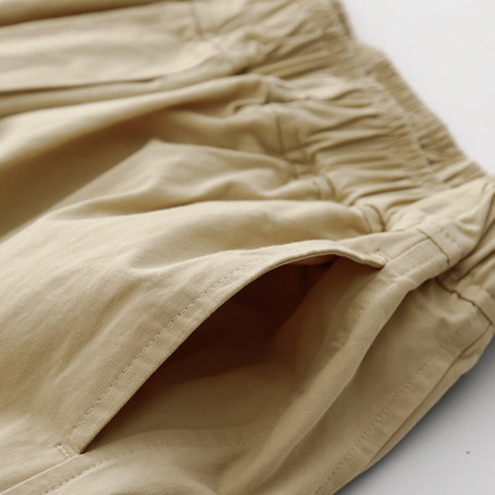 Pantalones de lino y algodón de cintura alta para mujer, de Buddha Stones Spring Commute, con pernera ancha y bolsillos, de color liso - image 19