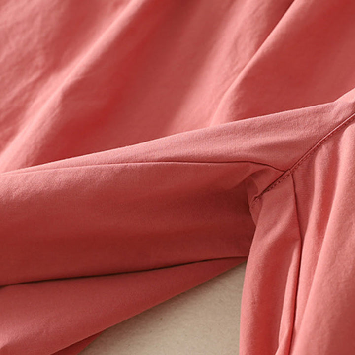 Pantalones de algodón para mujer con diseño de patchwork, dobladillo con volantes y bolsillos, hasta el tobillo y cordón Buddha Stones . - image 3