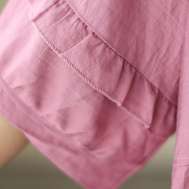 Camiseta informal de verano con cuello redondo y manga corta de poliéster para mujer con estampado de Buddha Stones - image 8