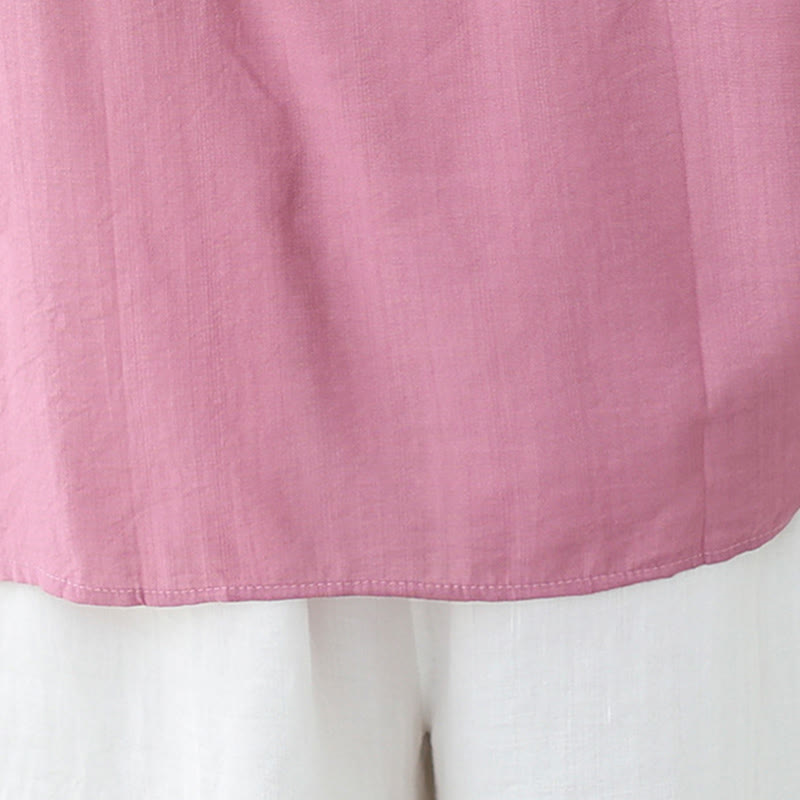 Camiseta informal de verano con cuello redondo y manga corta de poliéster para mujer con estampado de Buddha Stones - image 10