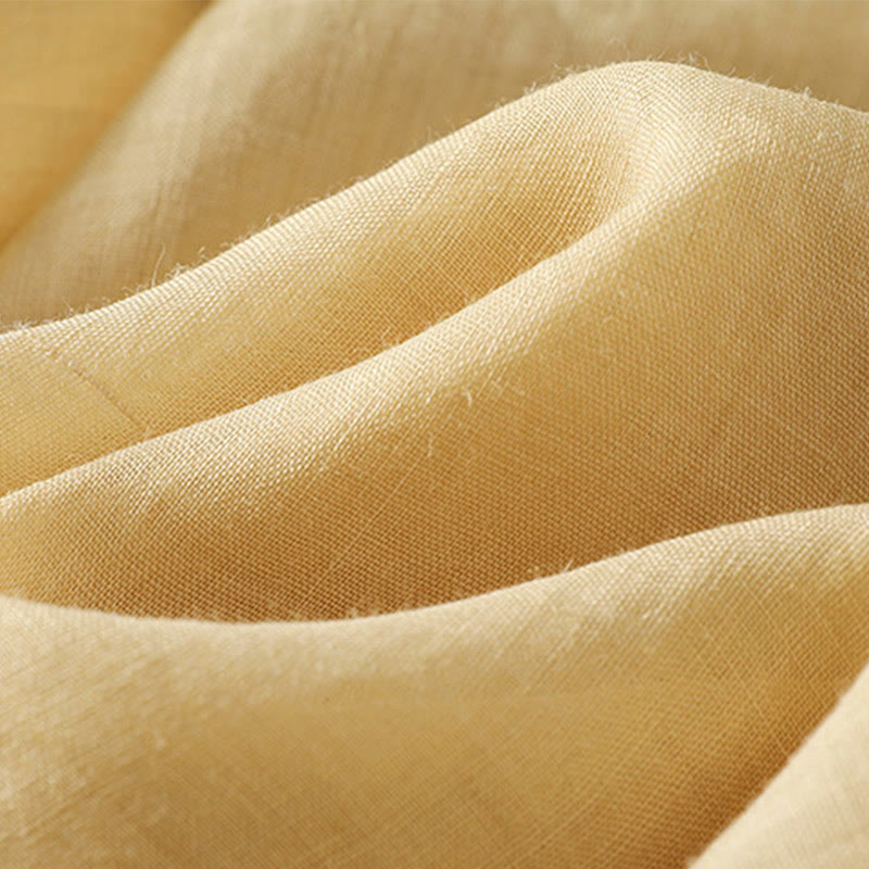 Camisa informal de algodón con bordado de plantas y cuello alto para mujer, de manga tres cuartos, de Buddha Stones - image 14