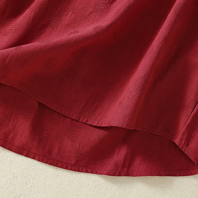 Camisa holgada de algodón de manga corta para mujer con cuello redondo y diseño de Buddha Stones - image 17