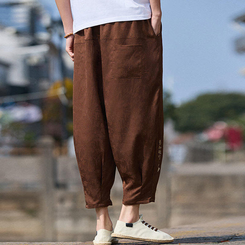 Pantalones con cordón ajustable y bolsillos para hombre, diseño de personajes de verano con Buddha Stones, bordados, talla 7-8 - image 11