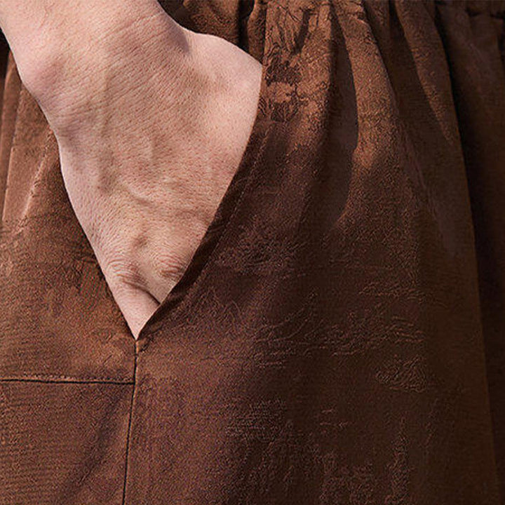 Pantalones con cordón ajustable y bolsillos para hombre, diseño de personajes de verano con Buddha Stones, bordados, talla 7-8 - image 16