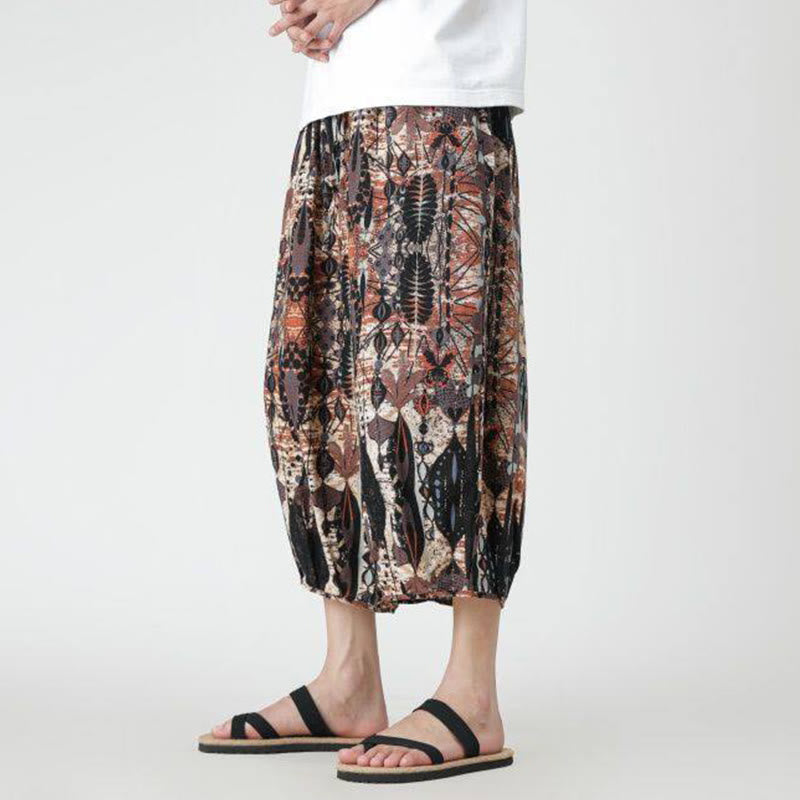 Pantalones de lino y algodón con diseño de elefante, mandala, patchwork y estampado de Buddha Stones para hombre, tallas 7-8, con bolsillos - image 16