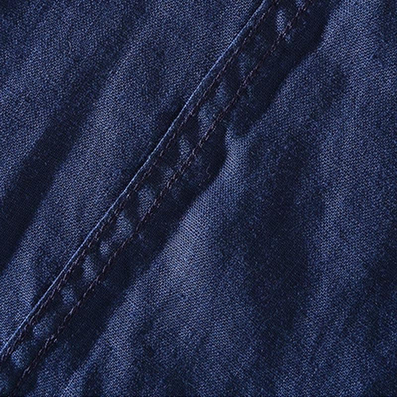 Camisa de lino de manga corta para hombre con diseño sólido de verano Buddha Stones - image 6